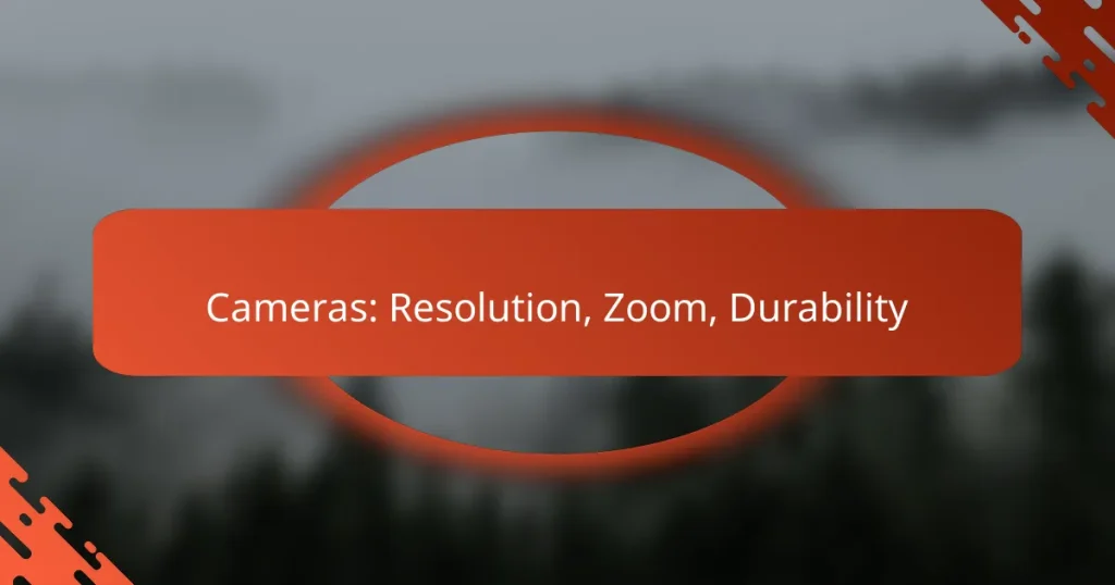Cameras: Resolution, Zoom, Durability