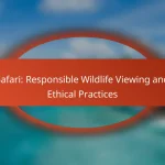Safari: Responsible Wildlife Viewing and Ethical Practices