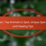 Safari: Top Animals to Spot, Unique Species, and Viewing Tips